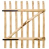 Portillon simple de clôture Bois de noisetier 100x120 cm 