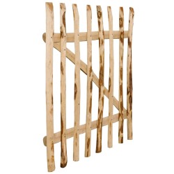 Portillon simple de clôture Bois de noisetier 100x120 cm 
