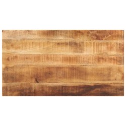 Dessus de table rectangulaire bois massif de manguier brut 