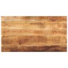 Dessus de table rectangulaire bois massif de manguier brut 