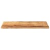 Dessus de table rectangulaire bois massif de manguier brut 