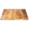 Dessus de table rectangulaire bois massif de manguier brut 
