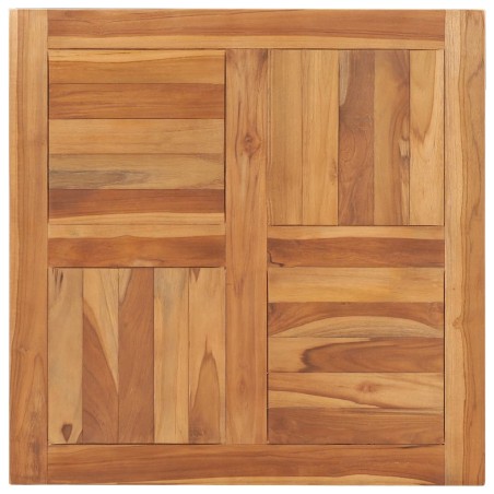 Dessus de table Bois de teck solide 70x70x2,5 cm 