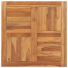 Dessus de table Bois de teck solide 70x70x2,5 cm 