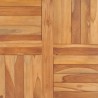 Dessus de table Bois de teck solide 70x70x2,5 cm 