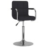 Tabouret de bar Noir Tissu 