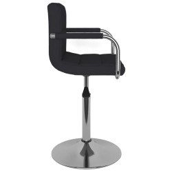 Tabouret de bar Noir Tissu 