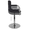 Tabouret de bar Noir Tissu 