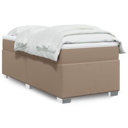 Sommier à lattes de lit avec matelas Cappuccino 100x200 cm 