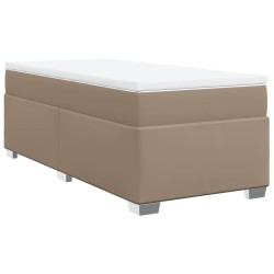 Sommier à lattes de lit avec matelas Cappuccino 100x200 cm 