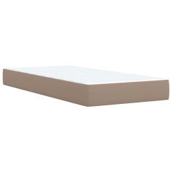 Sommier à lattes de lit avec matelas Cappuccino 100x200 cm 
