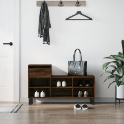 Armoire à chaussures Chêne marron 102x36x60cm Bois d'ingénierie 