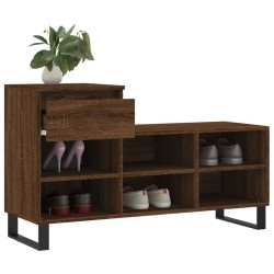 Armoire à chaussures Chêne marron 102x36x60cm Bois d'ingénierie 