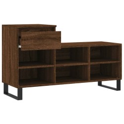 Armoire à chaussures Chêne marron 102x36x60cm Bois d'ingénierie 