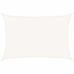 Voile d'ombrage 160 g/m² Blanc 2,5x3,5 m PEHD 