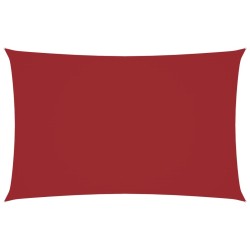Voile de parasol tissu oxford rectangulaire 5x8 m rouge 