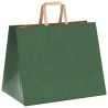 Sacs en papier 250 pcs avec poignées vert 32x22x24 cm 