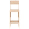 Tabourets de bar lot de 2 40x48,5x115,5 cm bois massif de pin 
