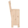 Tabourets de bar lot de 2 40x48,5x115,5 cm bois massif de pin 