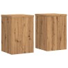 Supports pour plantes 2 pcs chêne artisanal bois d'ingénierie 