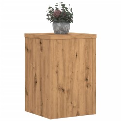 Supports pour plantes 2 pcs chêne artisanal bois d'ingénierie 