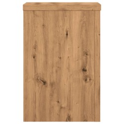 Supports pour plantes 2 pcs chêne artisanal bois d'ingénierie 