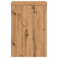 Supports pour plantes 2 pcs chêne artisanal bois d'ingénierie 
