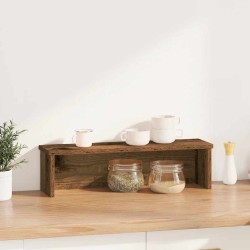 Étagère de cuisine empilable vieux bois 50x15x16 cm 