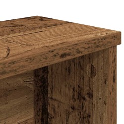 Étagère de cuisine empilable vieux bois 50x15x16 cm 