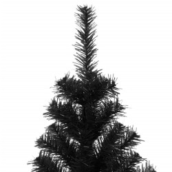 Sapin de Noël artificiel avec support noir 240 cm PVC 