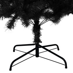 Sapin de Noël artificiel avec support noir 240 cm PVC 