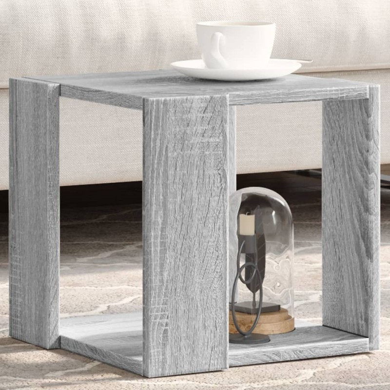 Table basse sonoma gris 32x32x30 cm bois d'ingénierie Table basse sonoma gris 32x32x30 cm bois d'ingénierie