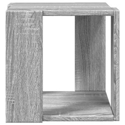 Table basse sonoma gris 32x32x30 cm bois d'ingénierie 