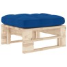 Pouf palette de jardin bois de pin imprégné 