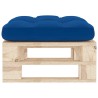 Pouf palette de jardin bois de pin imprégné 
