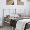 Tête de lit métal blanc 135 cm 
