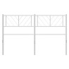 Tête de lit métal blanc 135 cm 