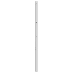 Tête de lit métal blanc 135 cm 