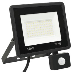 Projecteur à LED avec capteur 50 W Blanc chaud  