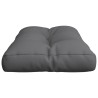 Coussin de palette anthracite 80x40x12 cm tissu 