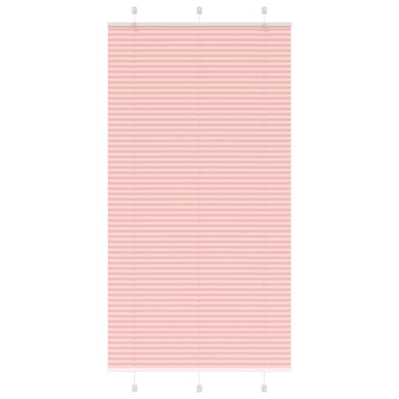 Store plissé rose 105x200 cm largeur du tissu 104,4cm polyester 