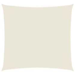 Voile de parasol tissu oxford carré 3x3 m crème 