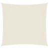 Voile de parasol tissu oxford carré 3x3 m crème 