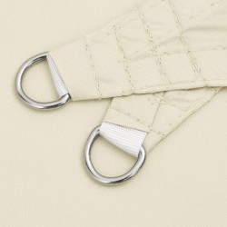 Voile de parasol tissu oxford carré 3x3 m crème 