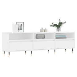 Meuble TV blanc 150x30x44,5 cm bois d'ingénierie 