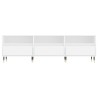 Meuble TV blanc 150x30x44,5 cm bois d'ingénierie 