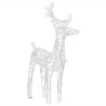 Décoration de Noël Rennes et traîneau 160 LED 130 cm Acrylique 