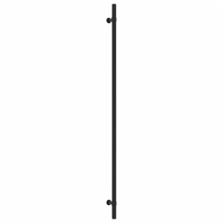 Poignées d'armoire 20 pcs noir 480 mm acier inoxydable 