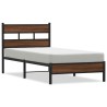 Cadre de lit sans matelas chêne marron 107x203 cm 