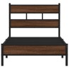 Cadre de lit sans matelas chêne marron 107x203 cm 